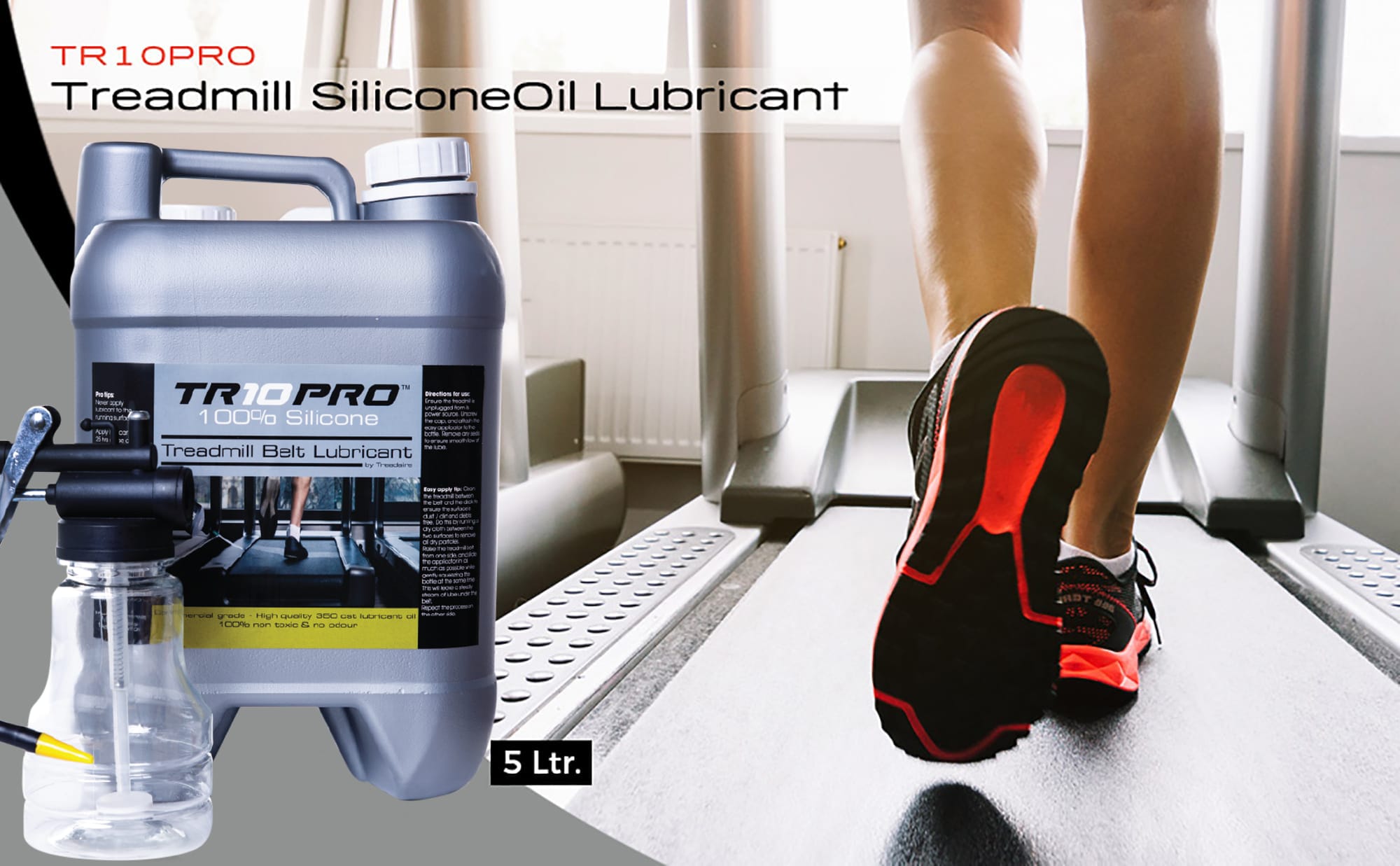 5ltr silicone treadmill oil lubricant gym premium 10 1