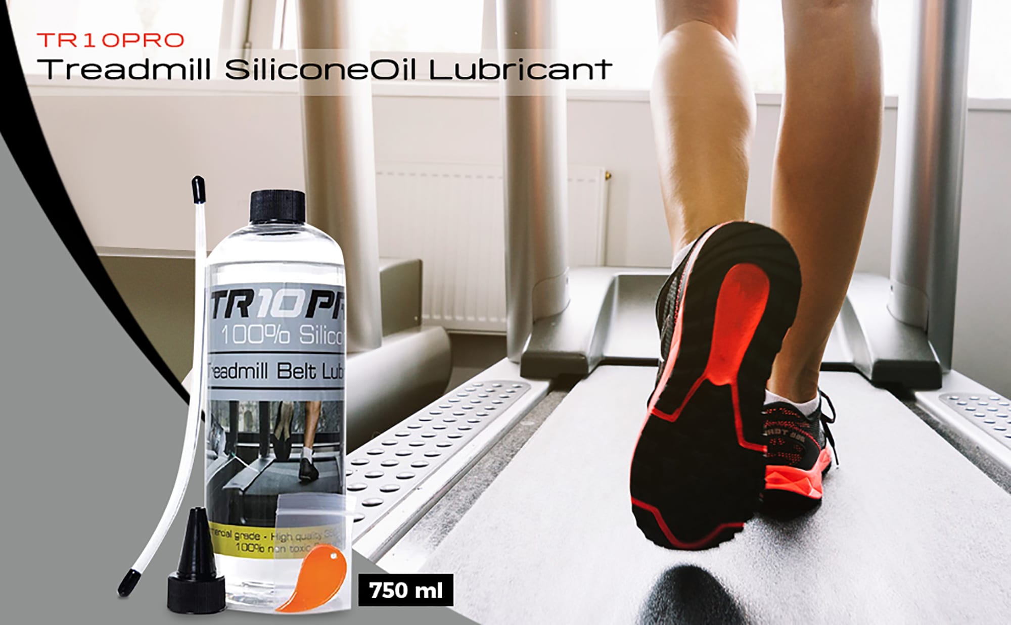 750ml silicone treadmill oil lubricant gym premium 10